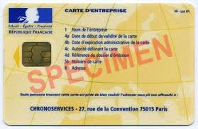 Carte entreprise.